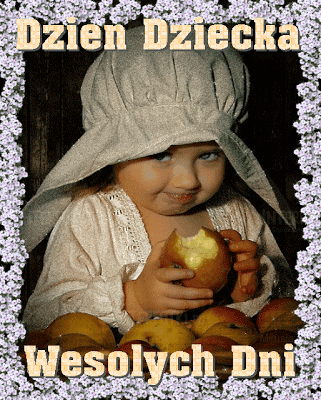 Dziecko z jabłkiem